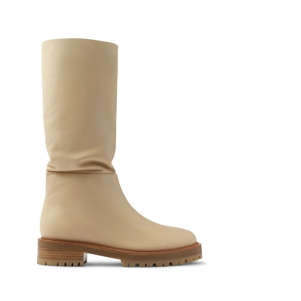 Tamara Mellon x Irina Shayk Escape Boots in Beige 39 9